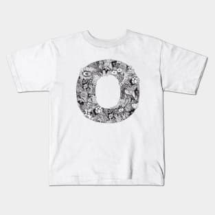 Floral Letter O Kids T-Shirt